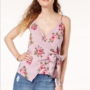 NWT Tie Front Floral Blouse